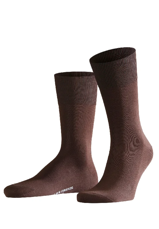 breathable socks for summer -Firenze Men's Firenze Dress Sock | Brown 14684-5930