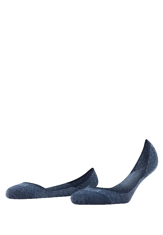 warm socks for winter hiking -Falke Steps Invisible Sock | Navy Melange 46492-6127