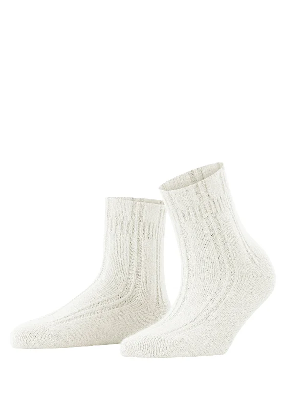 fuzzy socks for the winter -Angora Bedsock Fluffy Angora Blend Slipper Sock | Cream 47470-2049