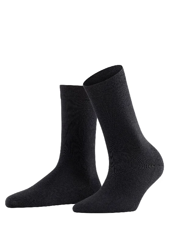 luxury socks for men -Softmerino Women's Softmerino Wool Sock | Black 47488-3009