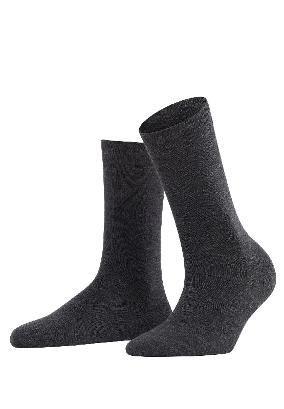 thermal socks for winter -Softmerino Women's Softmerino Wool Sock | Anthracite Melange 47488-3089