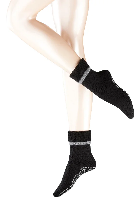 cozy wool socks for winter -Cuddle Pad Home Slipper Cuddle Pad Home Slipper Wool Cotton Slipper Sock | Black 47540-3009