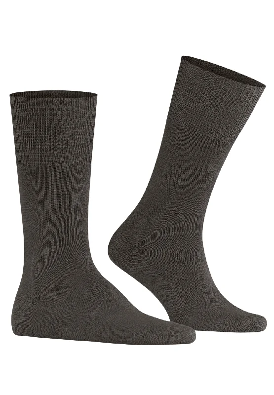 padded socks for extra comfort -Airport Airport Sock | Brown Mel. 14435-5041