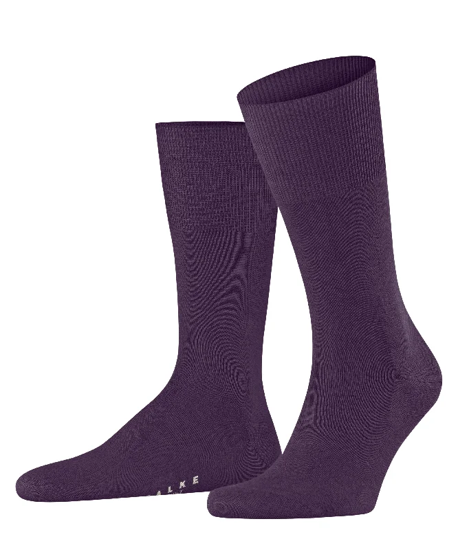 thick socks for cold weather -Airport Airport Sock | Wine Berry 14435-8860