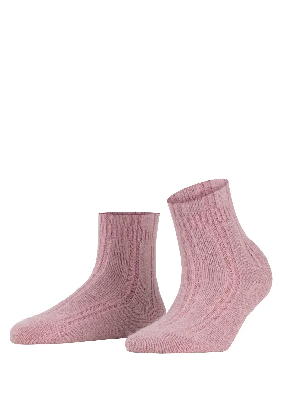 eco-friendly socks for women -Angora Bedsock Fluffy Angora Blend Slipper Sock | Brick 47470-8770