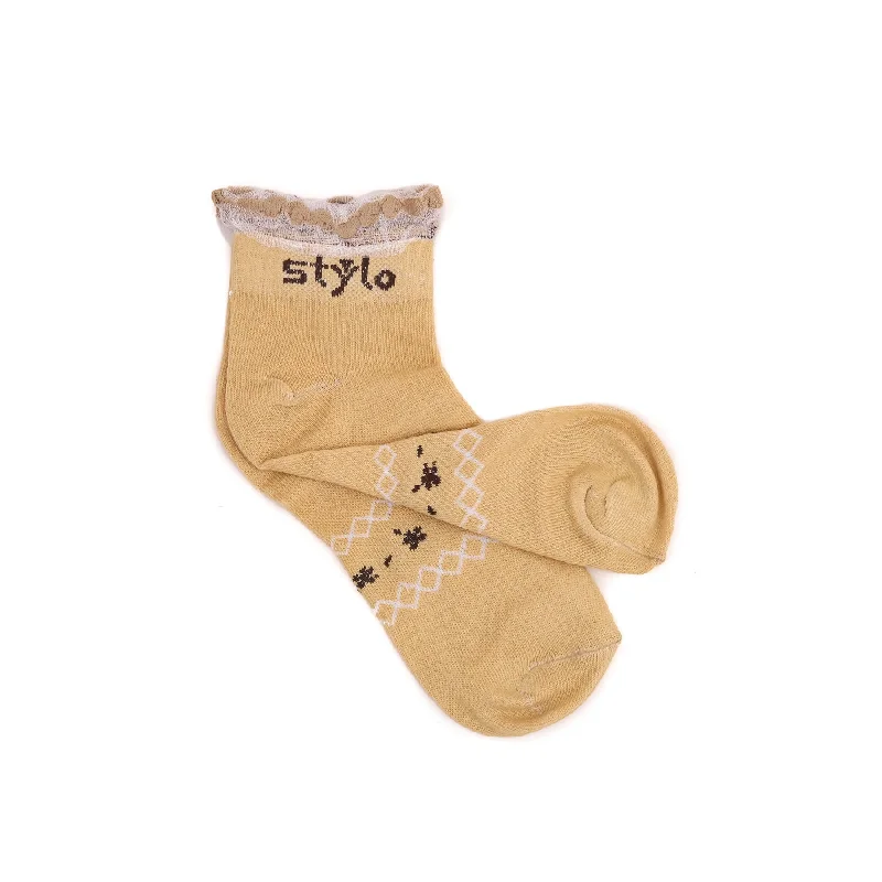 crew length socks for men -Ladies Low Cut Socks S01612