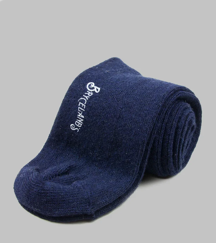 novelty socks for men -Bryceland's Cashmere Socks Navy