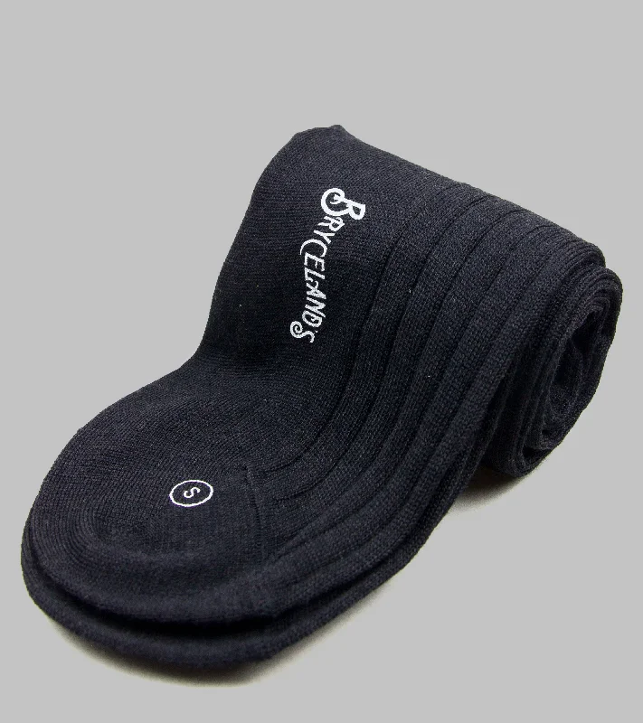 padded socks for extra comfort -Bryceland's Cotton Socks Black