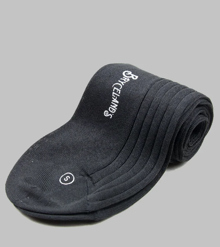 yoga socks for grip -Bryceland's Cotton Socks Charcoal