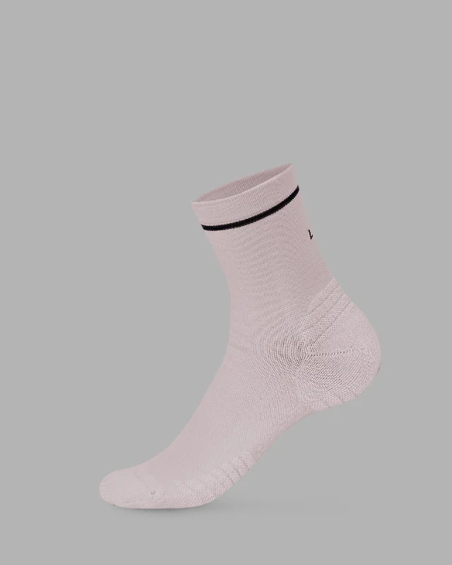 soft socks for babies -Fast Performance Quarter Socks - Bubblegum-Black