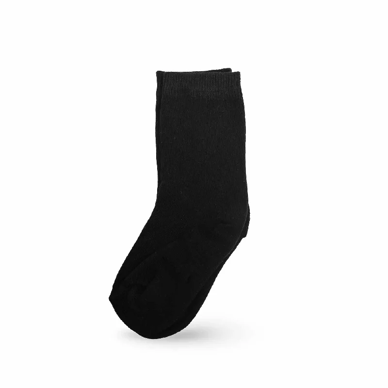 thick socks for cold weather -Kids Black Long Socks S01704