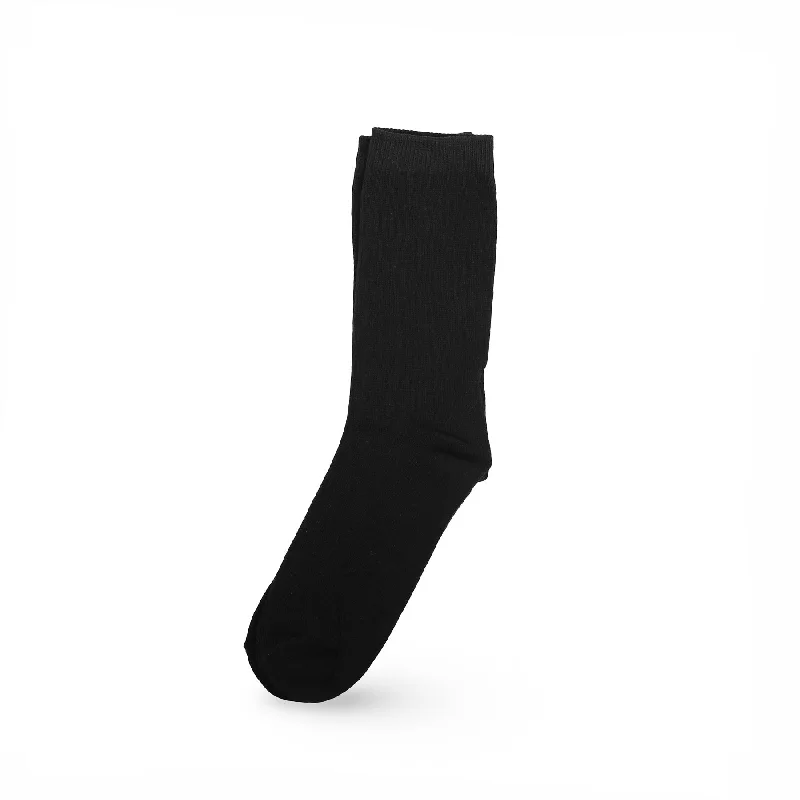 yoga socks for grip -Kids Black Long Socks S01706