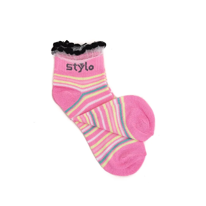 slip-resistant socks for kids -Ladies Low Cut Socks S01619