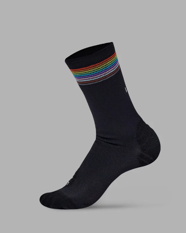 wool socks for hiking -Proud Performance Socks - Black