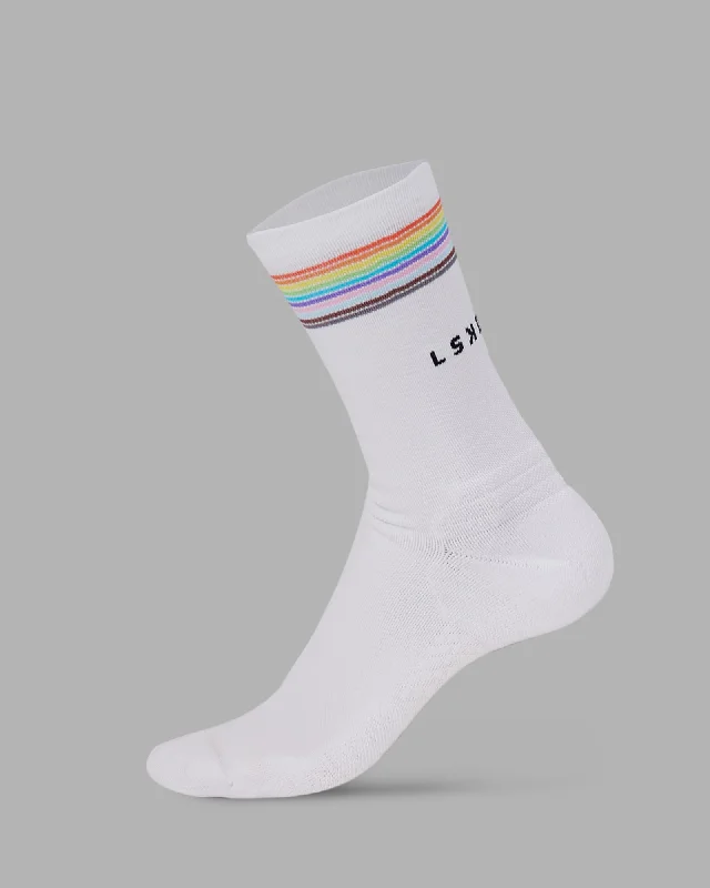 performance socks for gym training -Proud Performance Socks - White