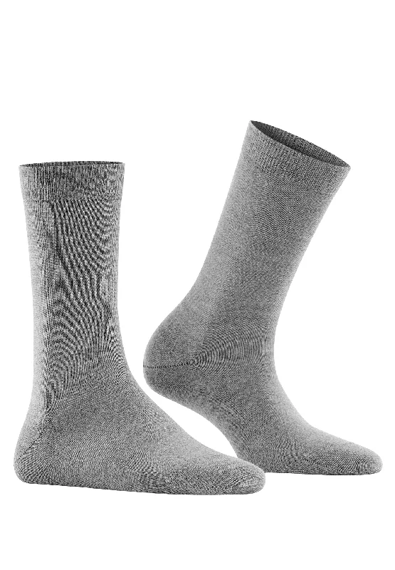 soft socks for babies -Softmerino Women's Softmerino Wool Sock | Light Grey Melange 47488-3830