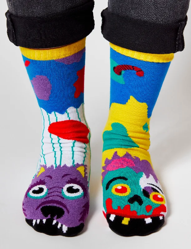 compression socks for running -ADULT ZOMBIE & WEREWOLF SOCKS