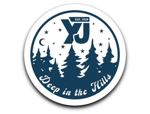 camping chair cushion accessories-camping waterproof case accessories-Camp YJ Decal Stickers - Deep In The Hills