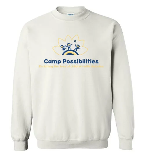 camping tent hook accessories-camping weather protection accessories-Camp Possibilities Gildan Crewneck Sweatshirt