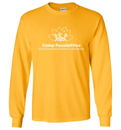 camping food heater accessories-multi-purpose camping accessories-Camp Possibilities Gildan Long Sleeve T-Shirt