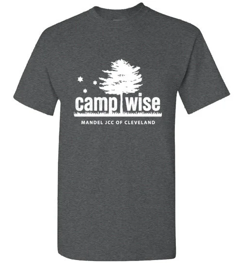 camping mini fan accessories-camping sleeping pad repair accessories-Camp Wise Short Sleeve Short Sleeve T-Shirt - Dark Heather