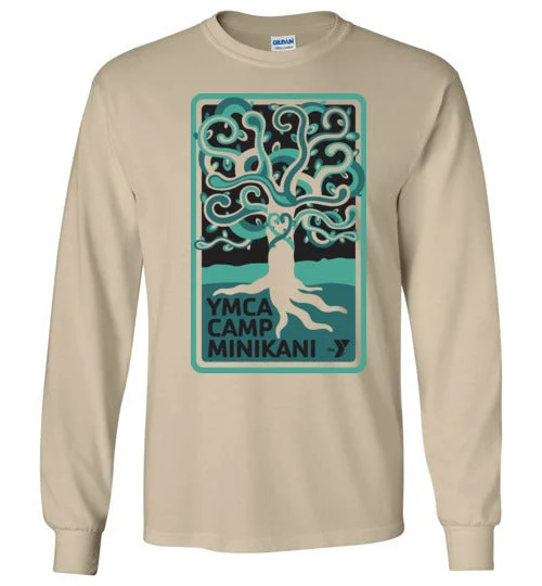 camping travel accessories-camping multi-tool knife accessories-Minikani Long Sleeve T-Shirt - Tree