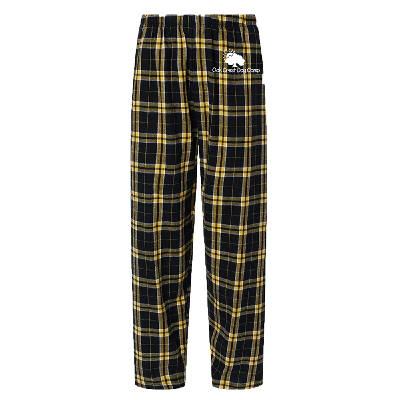 camping mattress accessories-camping gear organizer accessories-Oak Crest Flannel Unisex Pajama Pants