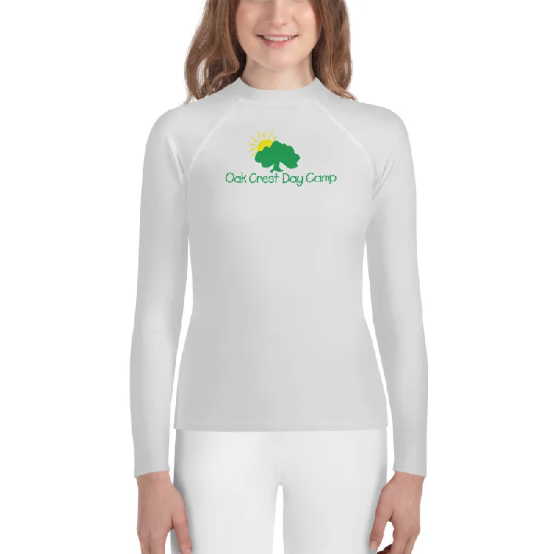 camping utensils accessories-camping light rope accessories-Oak Crest Long Sleeve Rash Guard - Youth