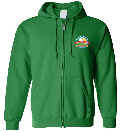 camping weather protection accessories-camping umbrella accessories-Richmond County Zip Hoodie