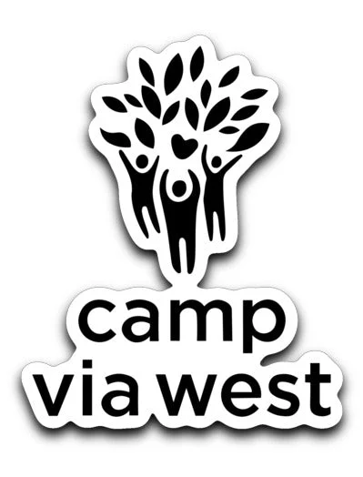 camping hammock hanging accessories-camping mini fan accessories-Via West Decal Stickers