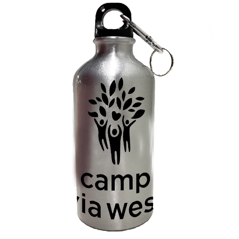 camping tent repair accessories-camping bug protection accessories-Via West Stainless Steel Water Bottle