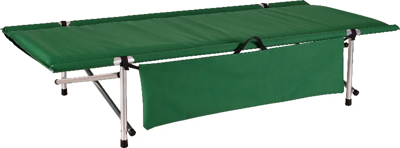 camping shower accessories-camping shoe repair accessories-Green Polyester Wide Ibex Roll-a-Cot® 74"L x 32"W x 15"H with sleeve for your air mattress