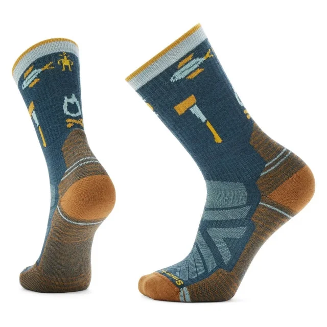 hiking socks with cushioning -Hike Camp Gear Crew Socks