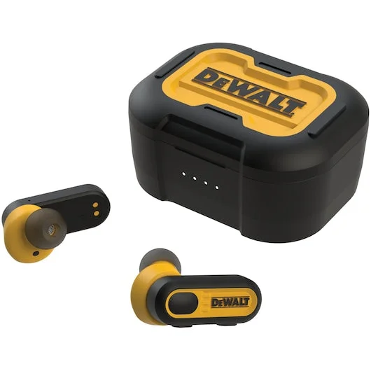 trekking vest with pockets -Dewalt Dw2 Jobsite True Wireless Earbuds With Charging Case 190 2092 Dw2