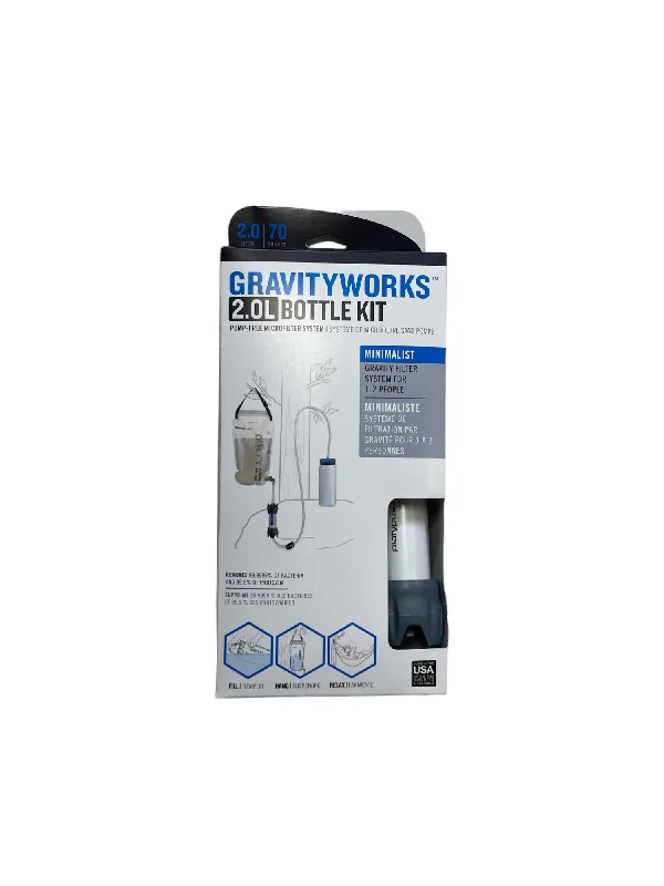 trekking pants with reinforced knees -Platypus GravityWorks 2.0L Water Filter Bottle Kit