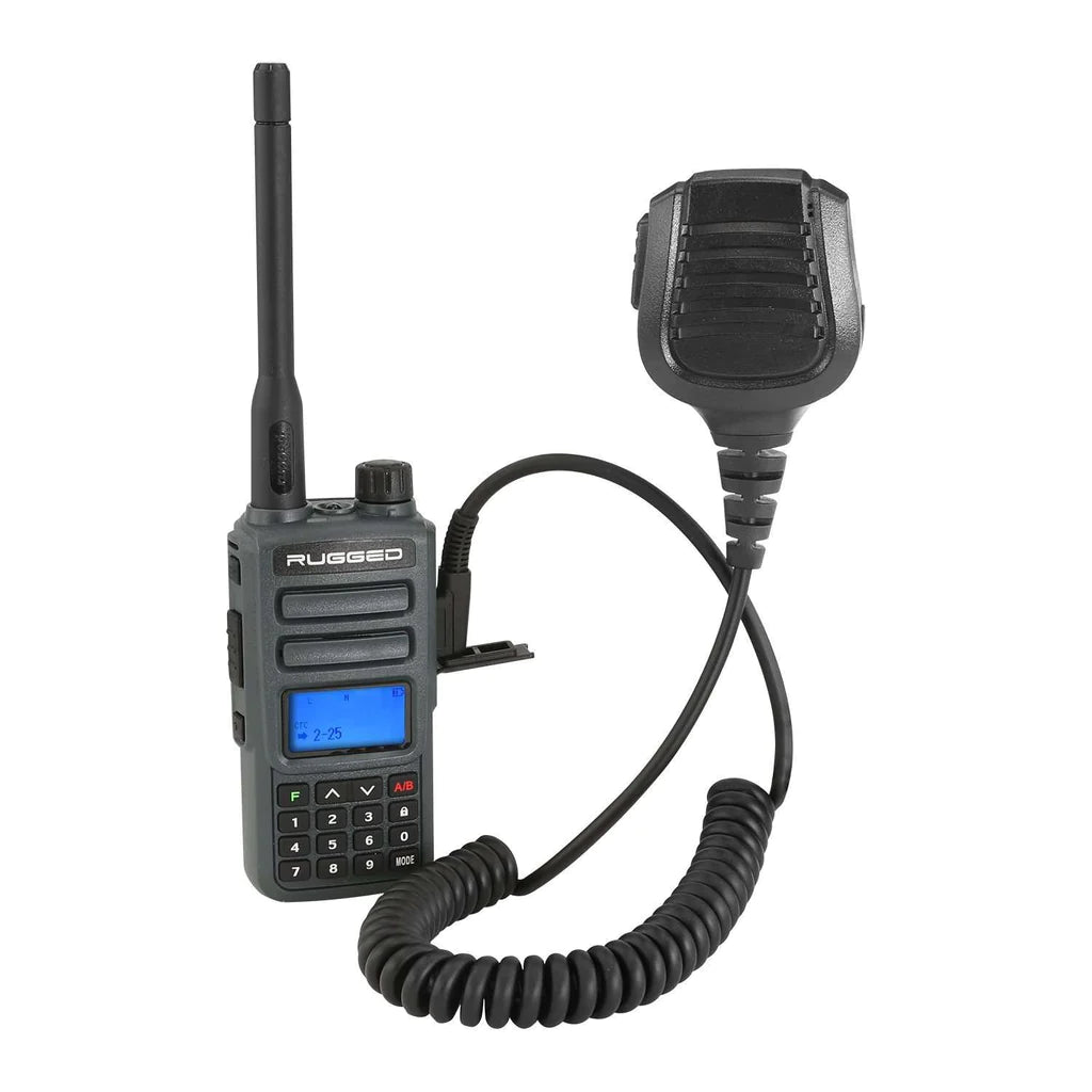 water filtration system for trekking -Rugged GMR2 GMRS/FRS Band Radio W/ Handheld Mic