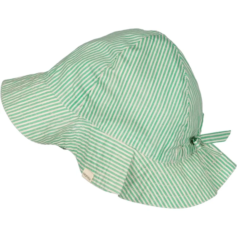 cozy knit beanie for cold days -MarMar Mint Leaf Stripes Alba Sun Hat