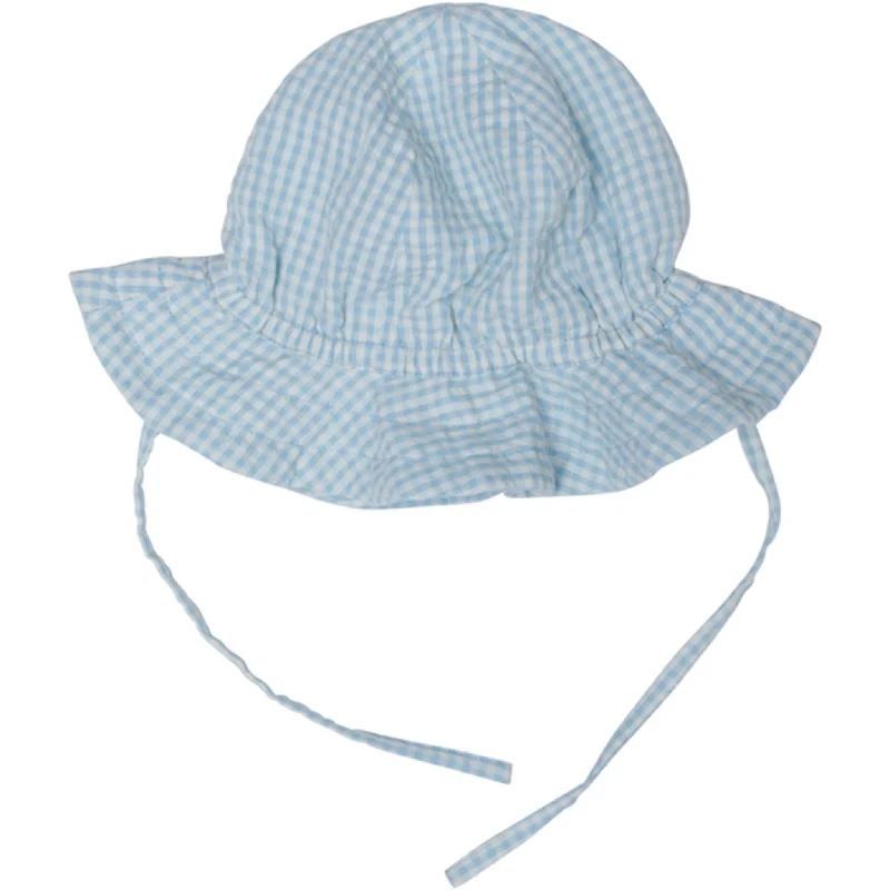 women’s knit cap for winter -Serendipity Aquachecks Sun hat